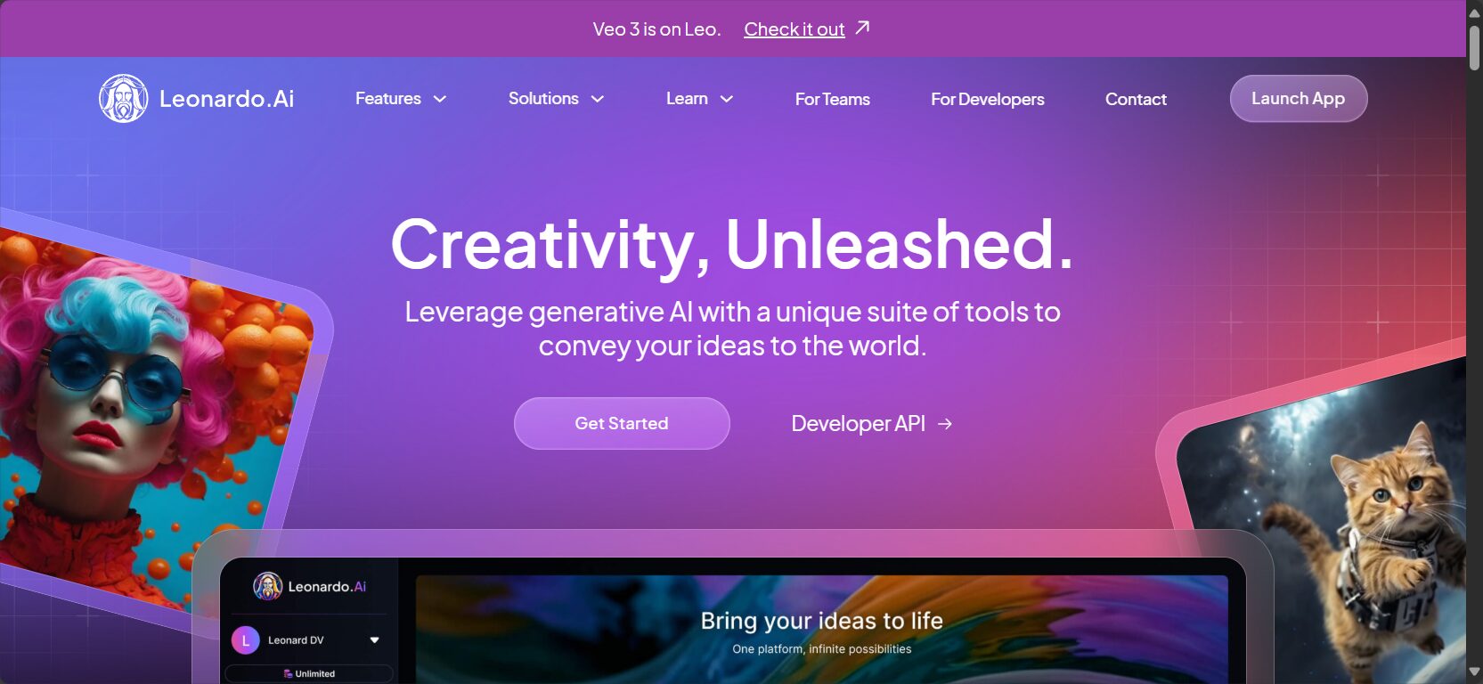 creativity页面