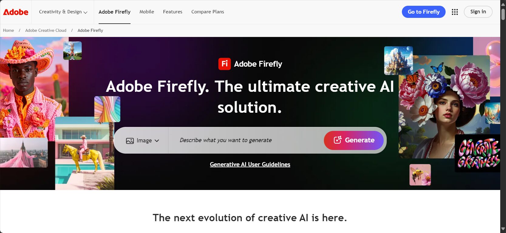 Adobe Firefly截图