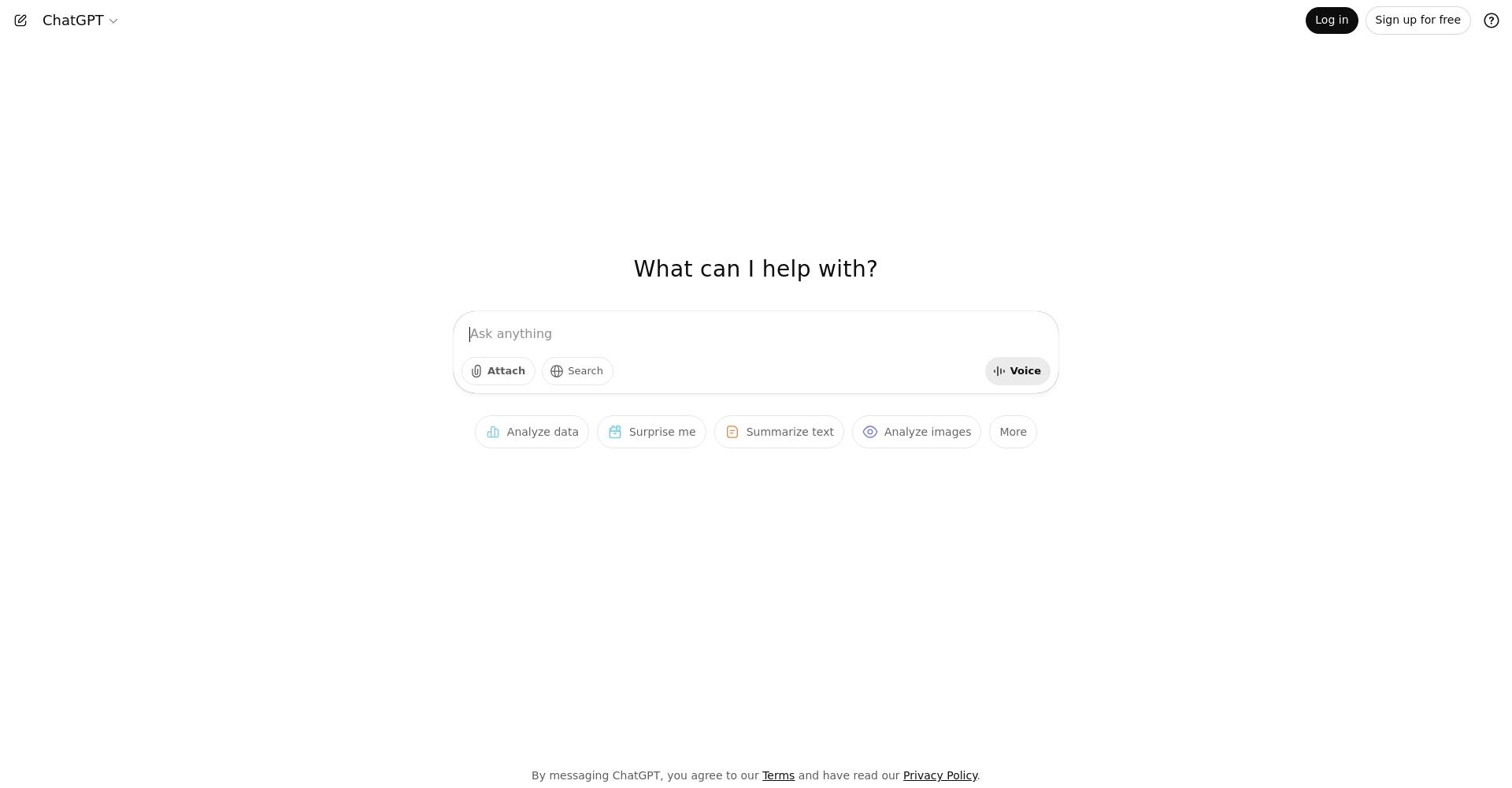 ChatGPT官网截图