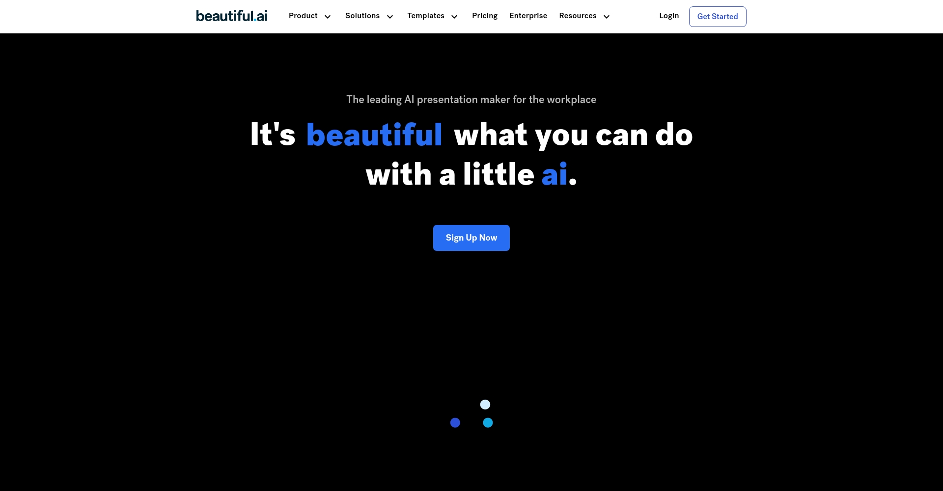 Beautiful.ai官网截图
