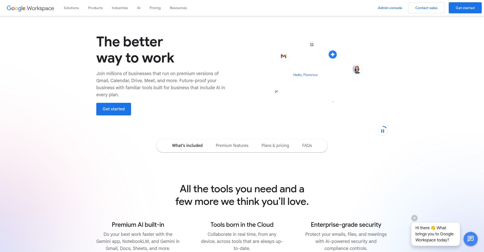 Google Workspace 整合界面
