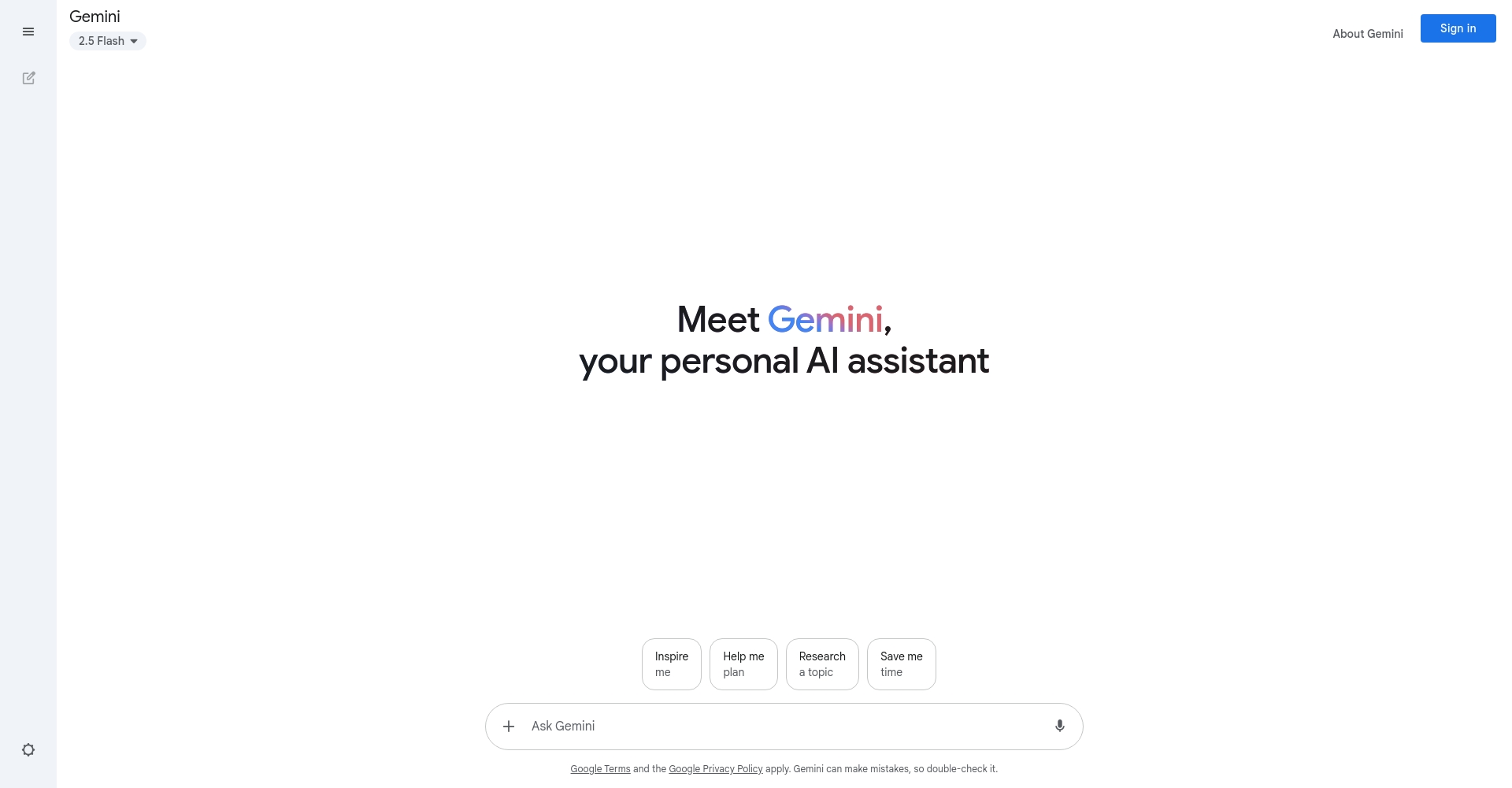 Google Bard官网界面