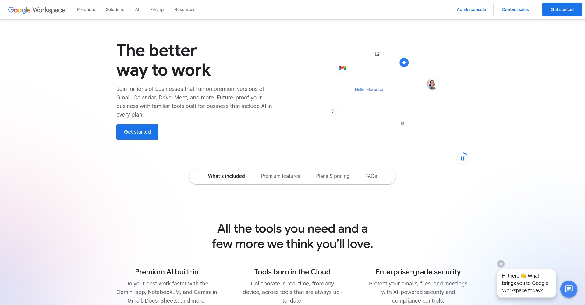 Google Workspace官网截图