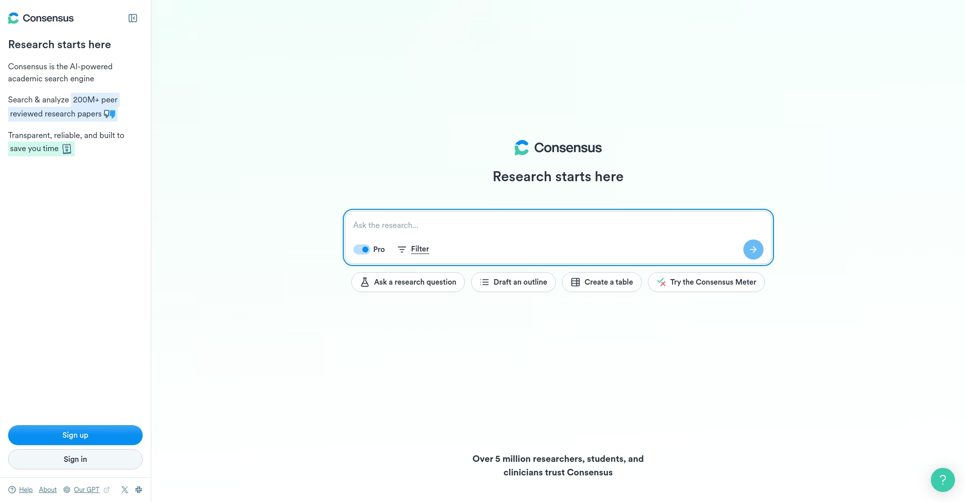 Consensus官网首页截图