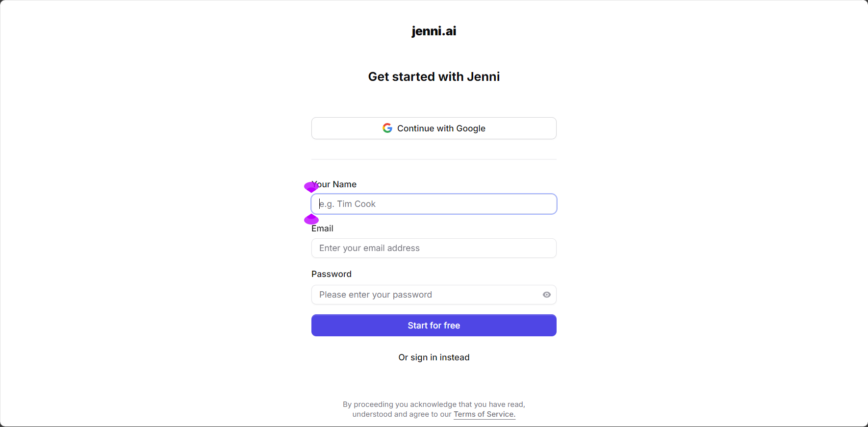 注册登录jenni