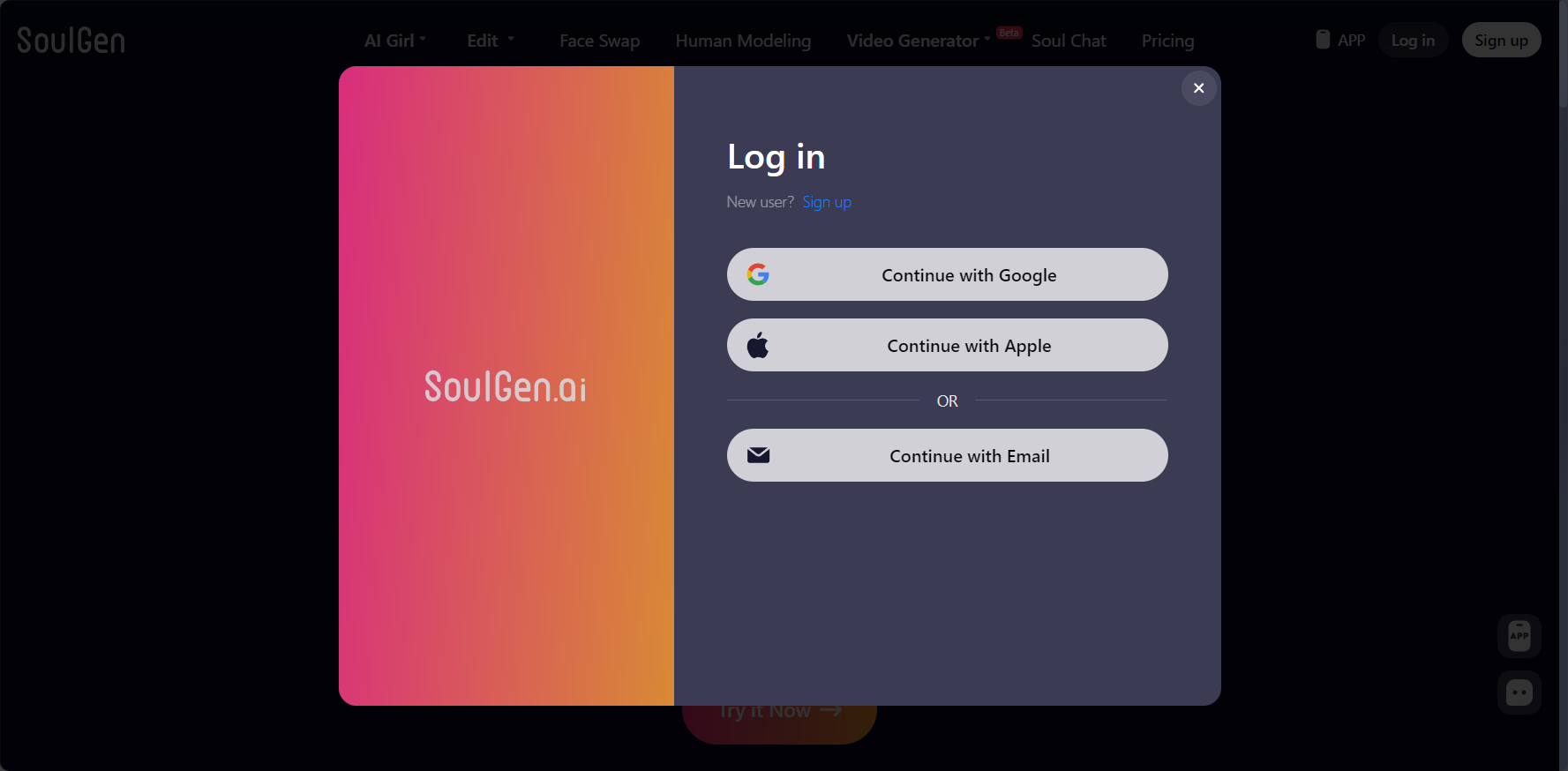 注册登录soulgen