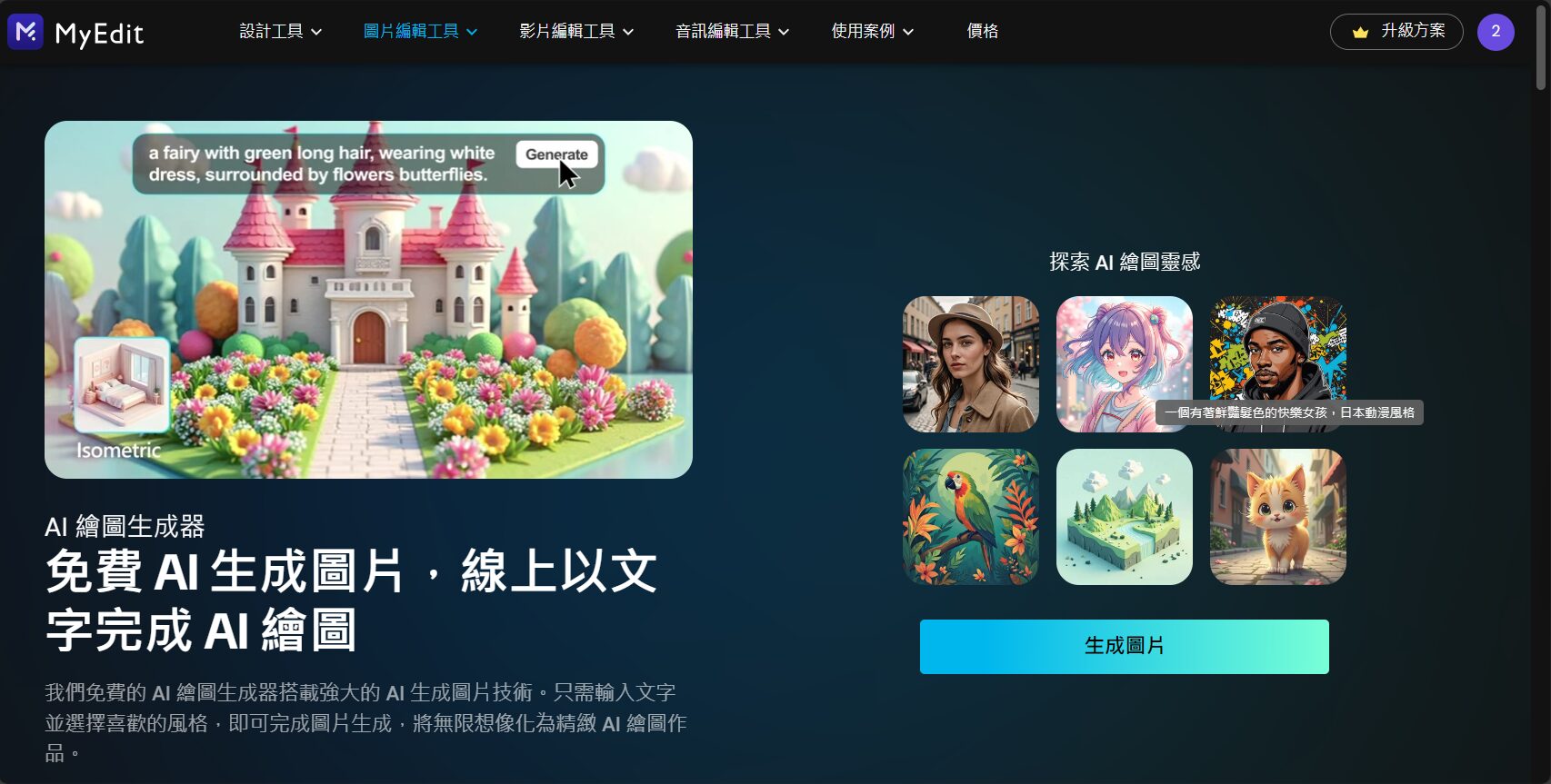 MyEdit生成的AI艺术插画展示