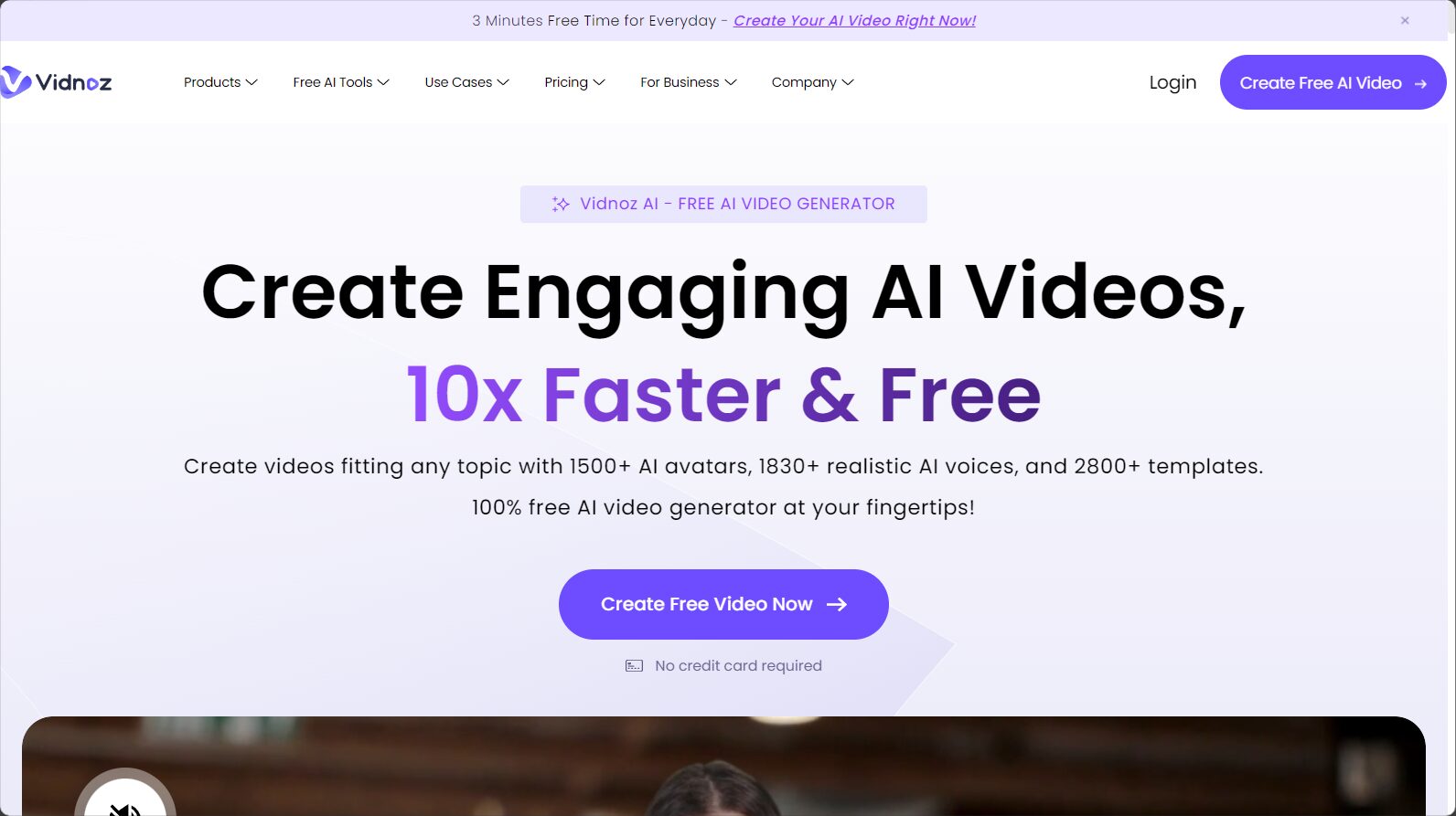 Vidnoz AI Unwatermark工具界面