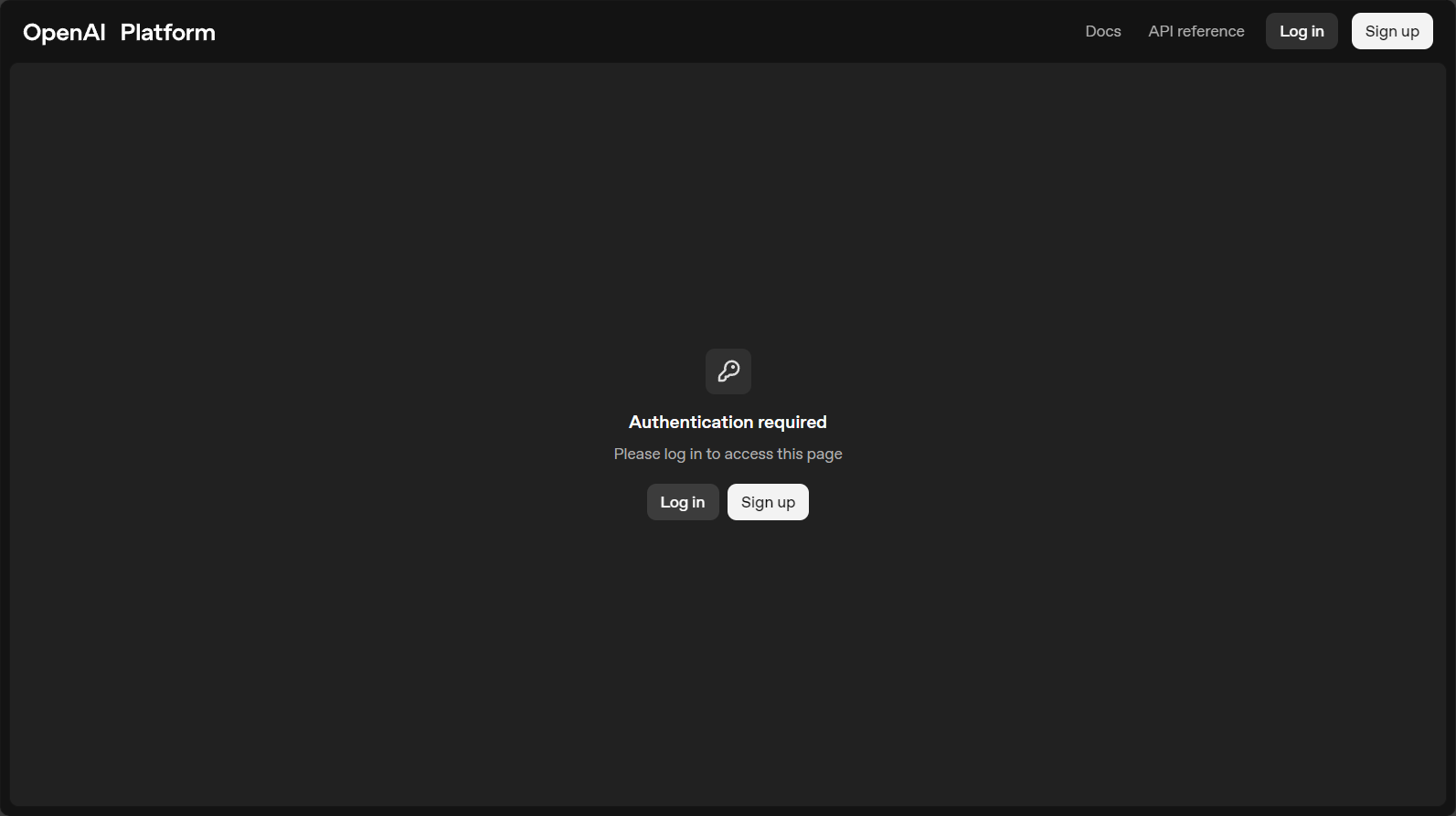 OpenAI API金鑰申請頁