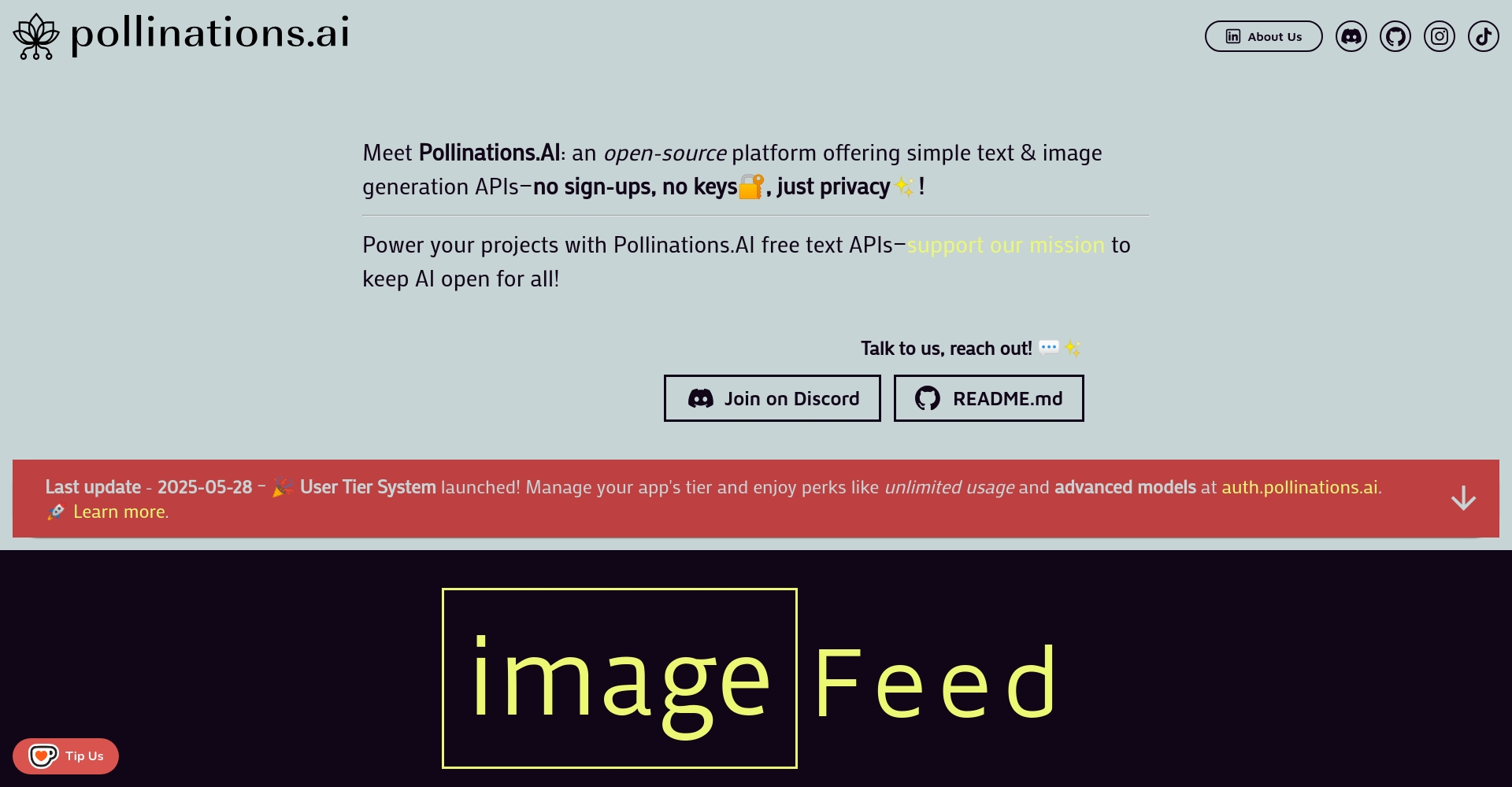 Pollinations官网