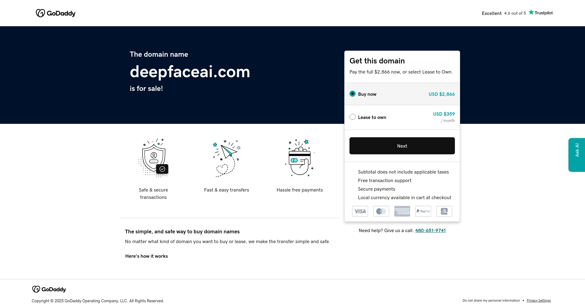 DeepfaceAI官网截图