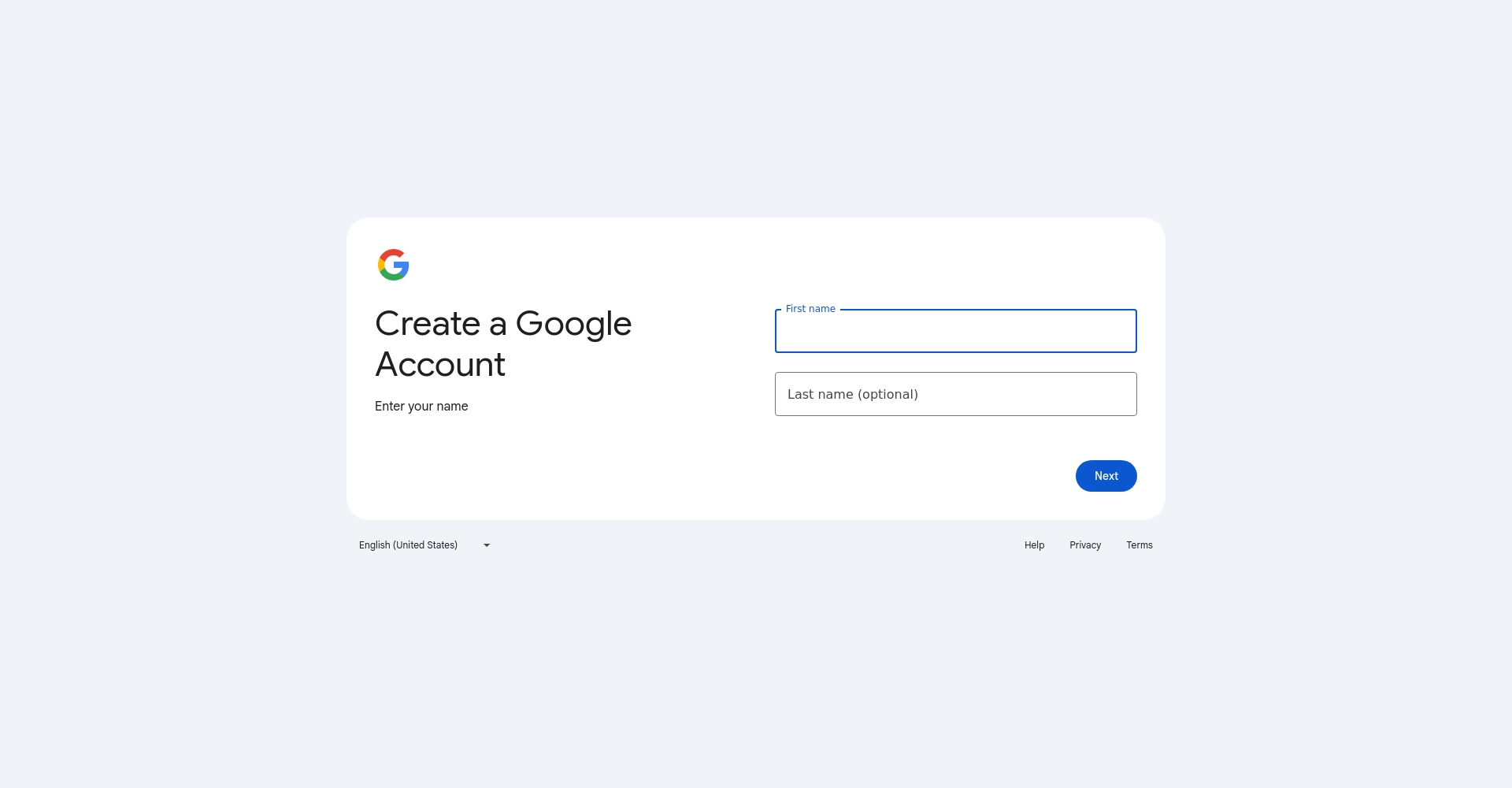 Google账号注册