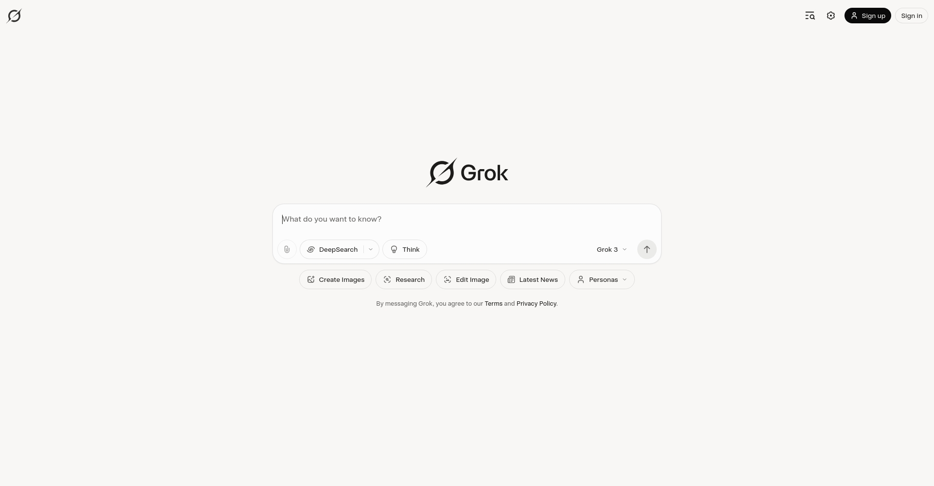 Grok 4官网首页