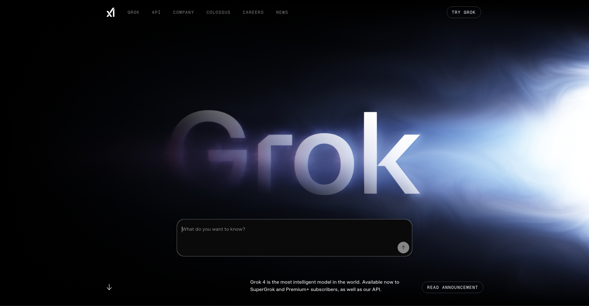 grok4官方介绍页面