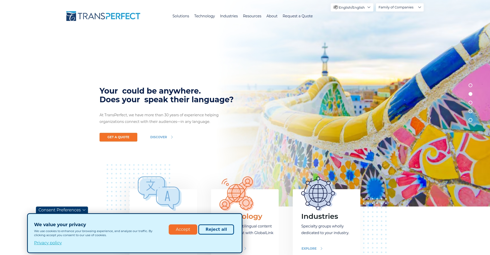 TransPerfect官网截图