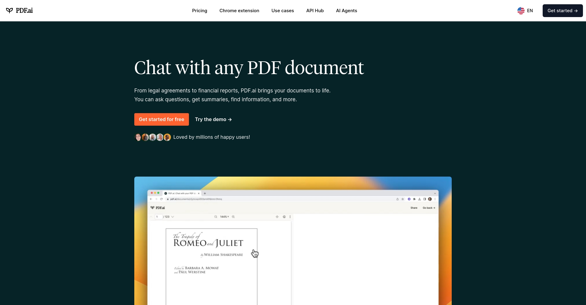 PDF.ai官网截图