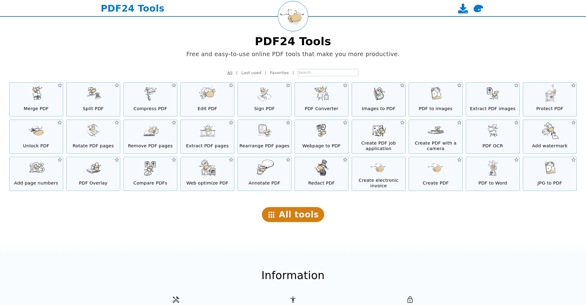 PDF24 Tools AI官网