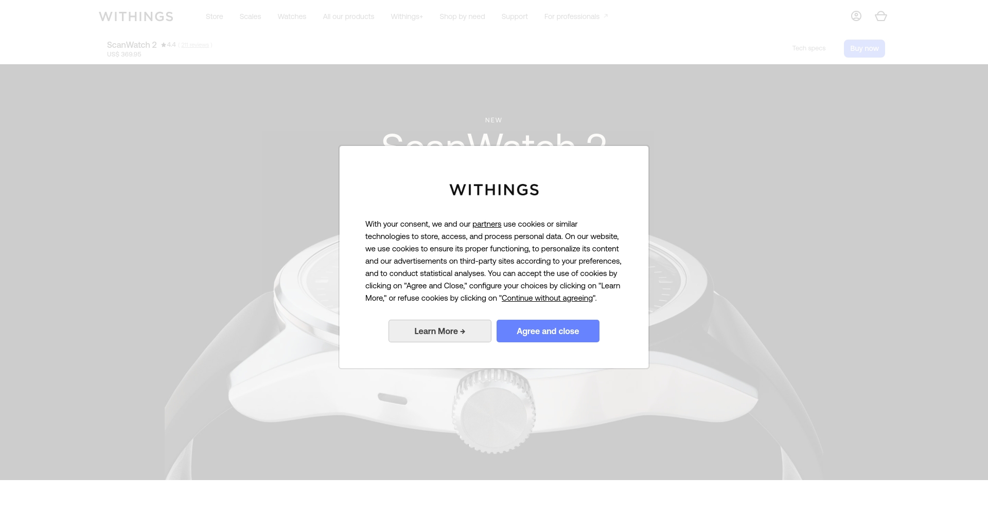 Withings ScanWatch 2外观