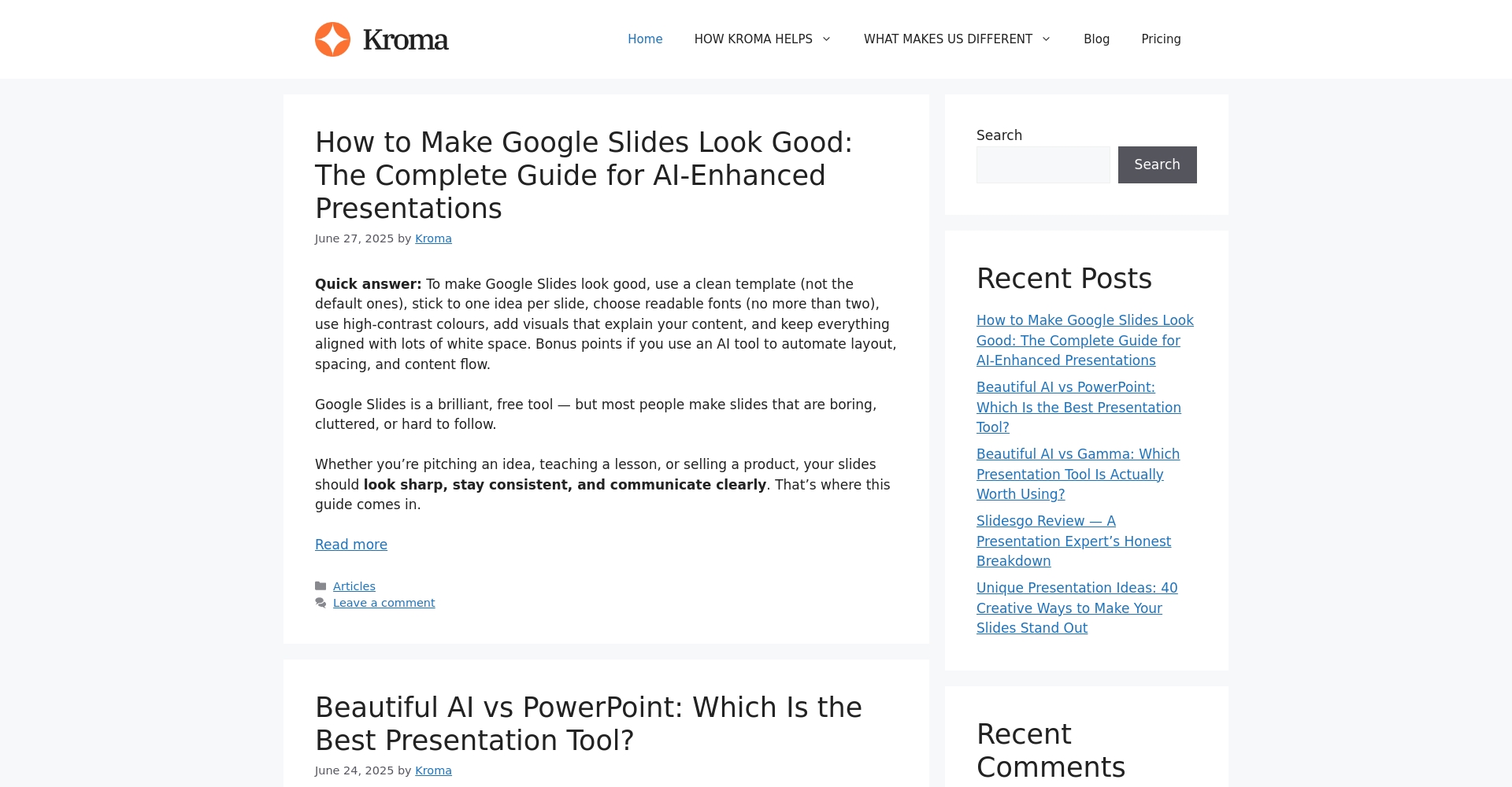 Kroma.ai专业模板