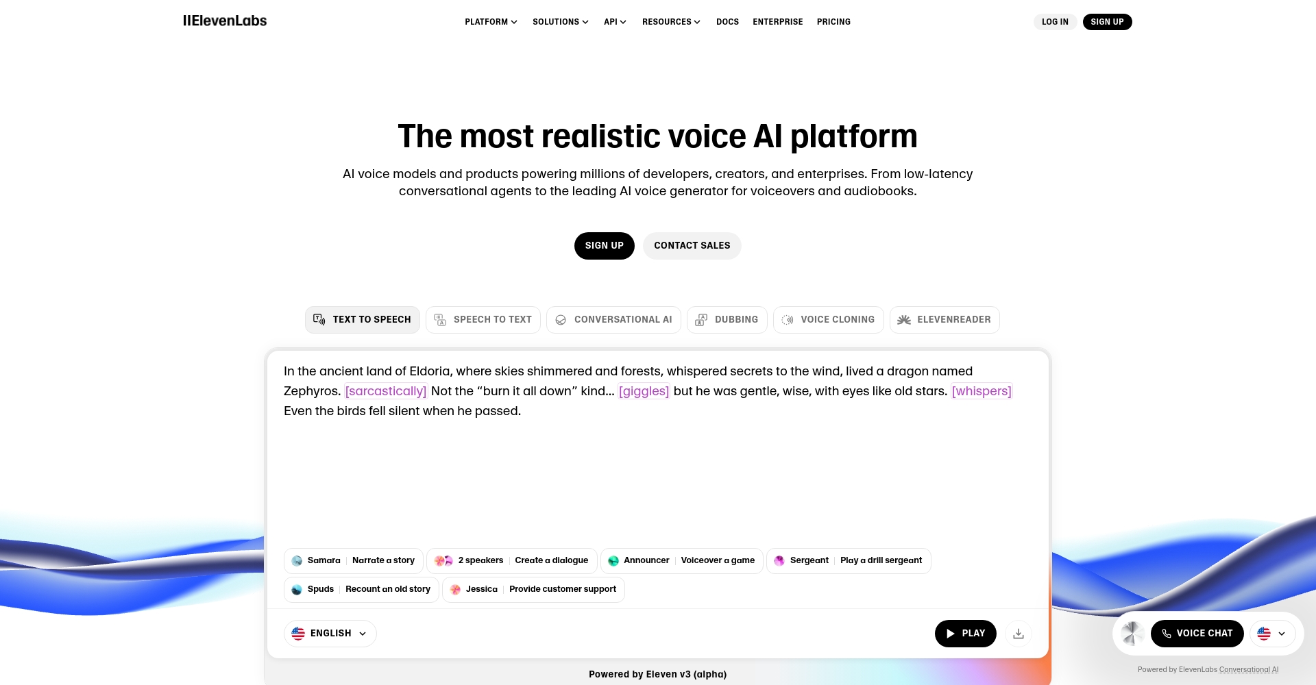 ElevenLabs语音合成演示