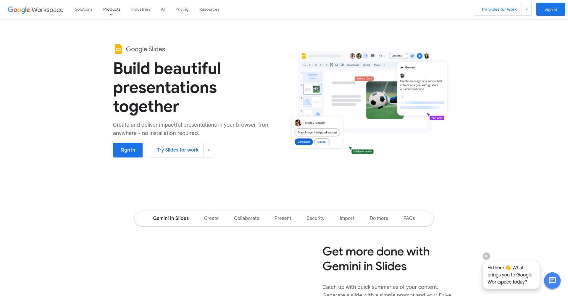 Google Slides Gemini效果图