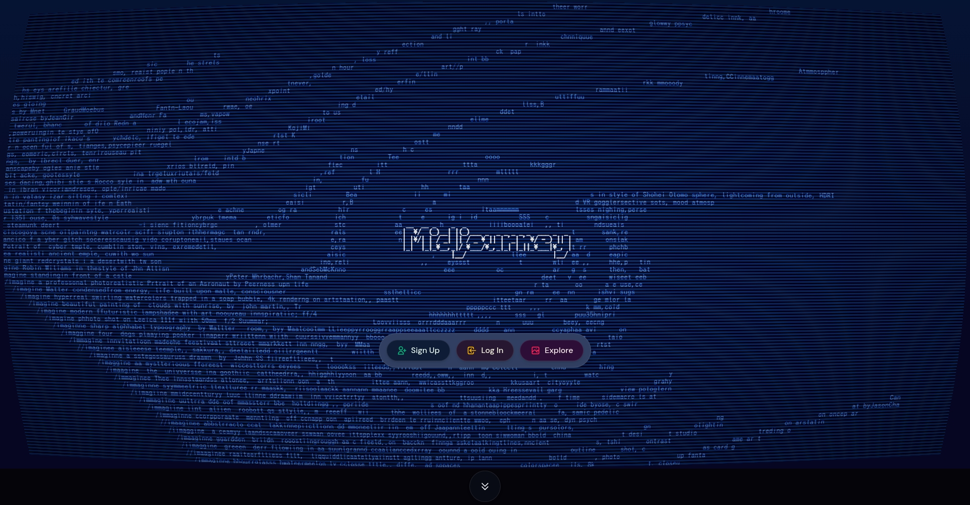 Midjourney首页截图