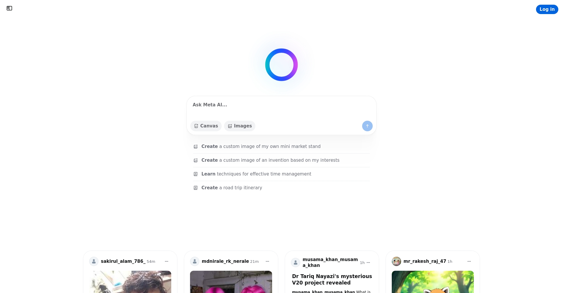 Meta Llama 3官网截图