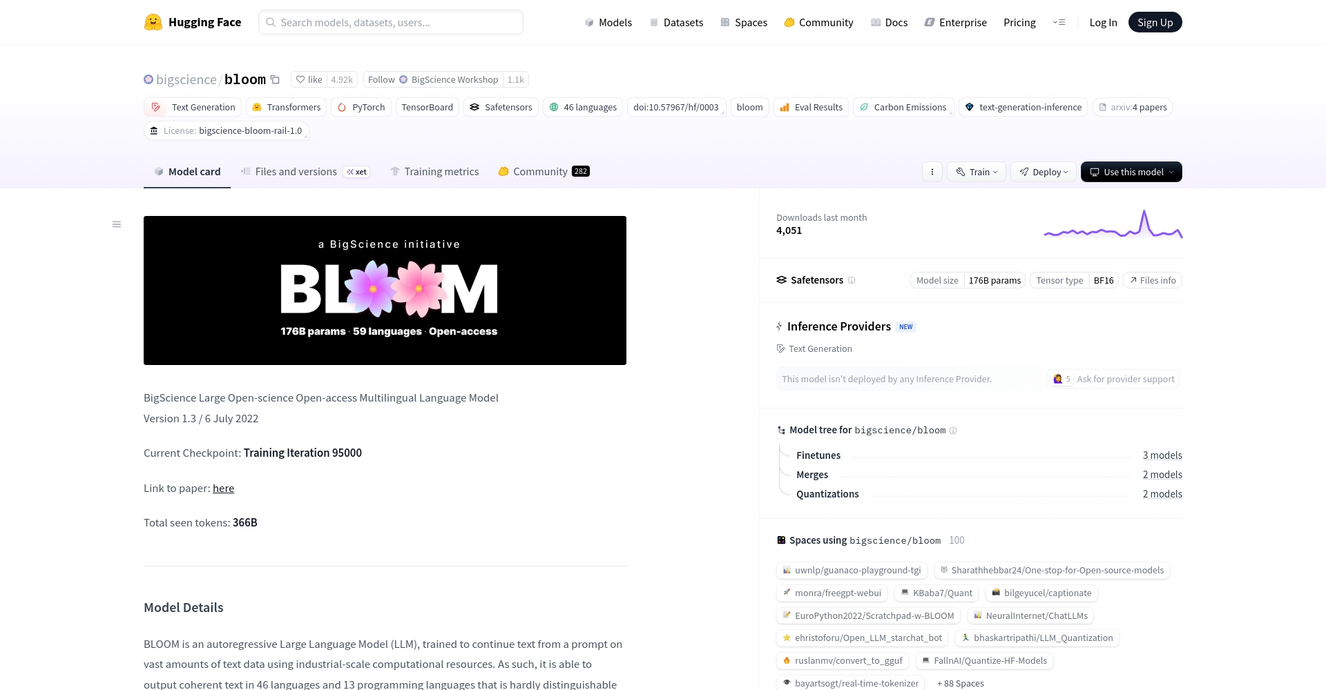 BLOOM官方网站截图