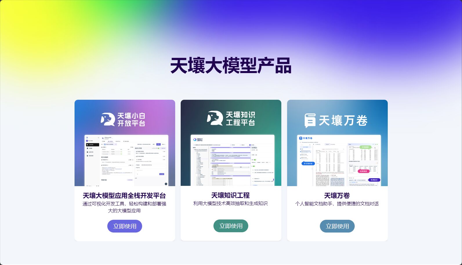 模型产品