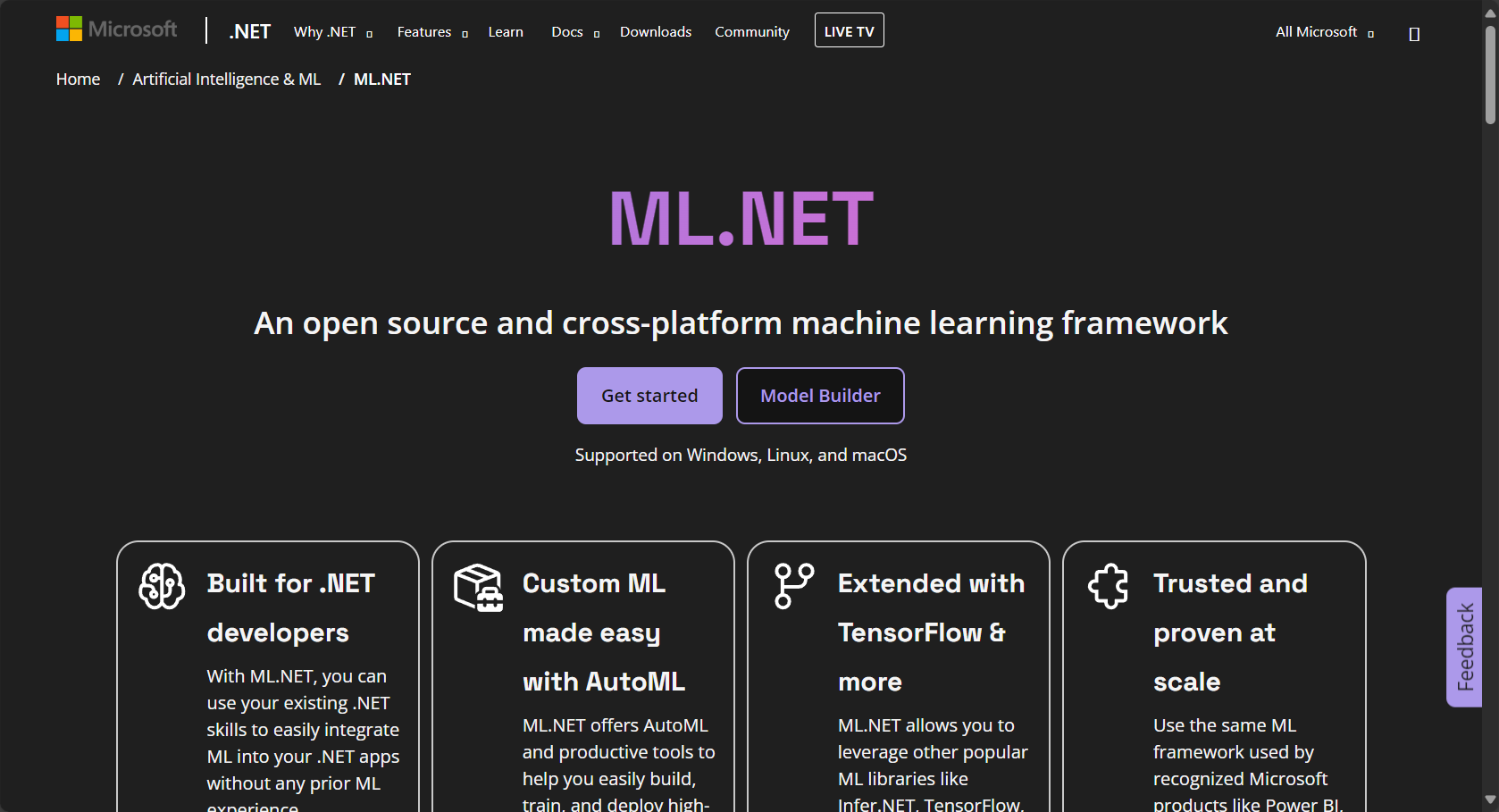 ML.NET自動特徵精簡