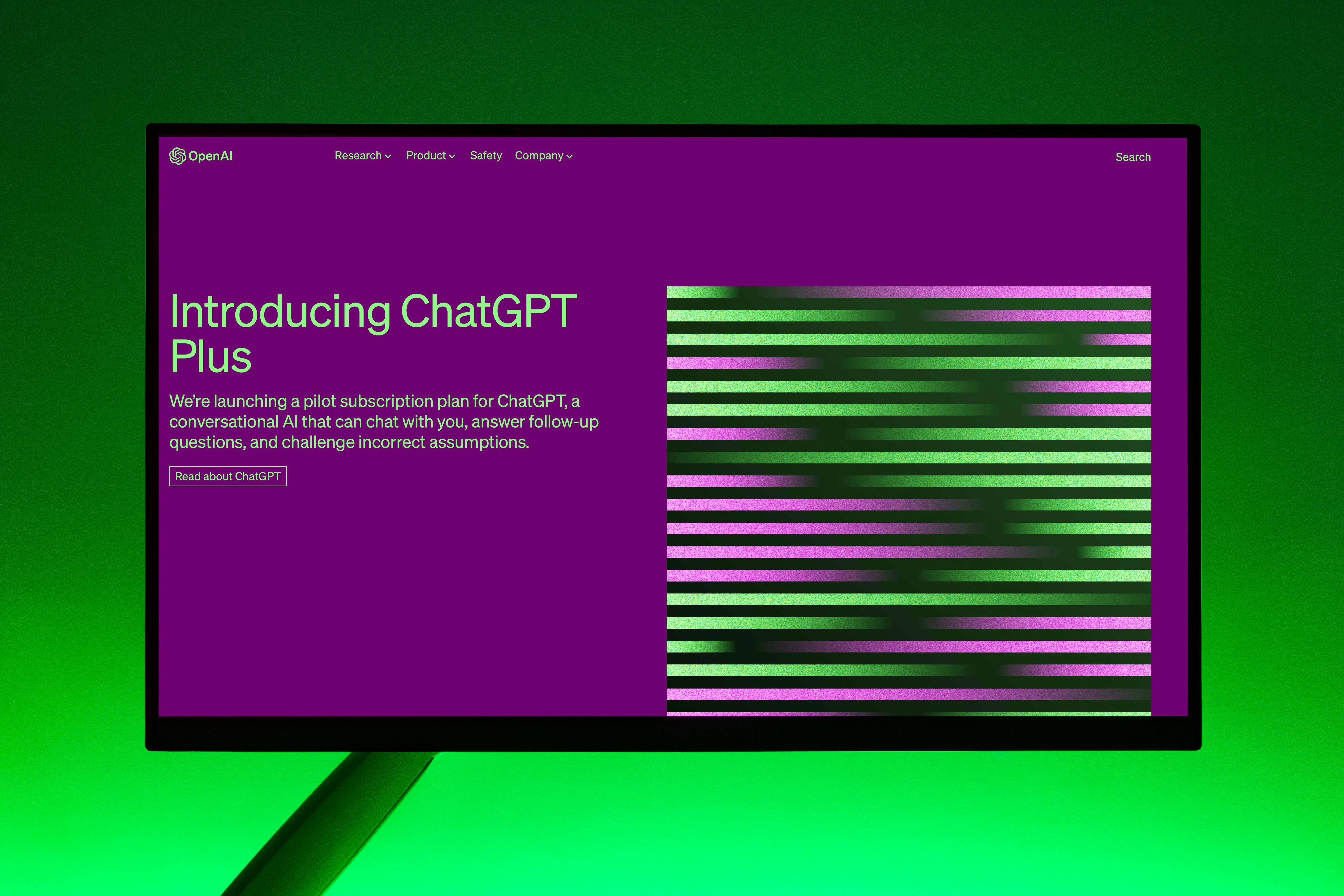 ChatGPT Plus订阅页面