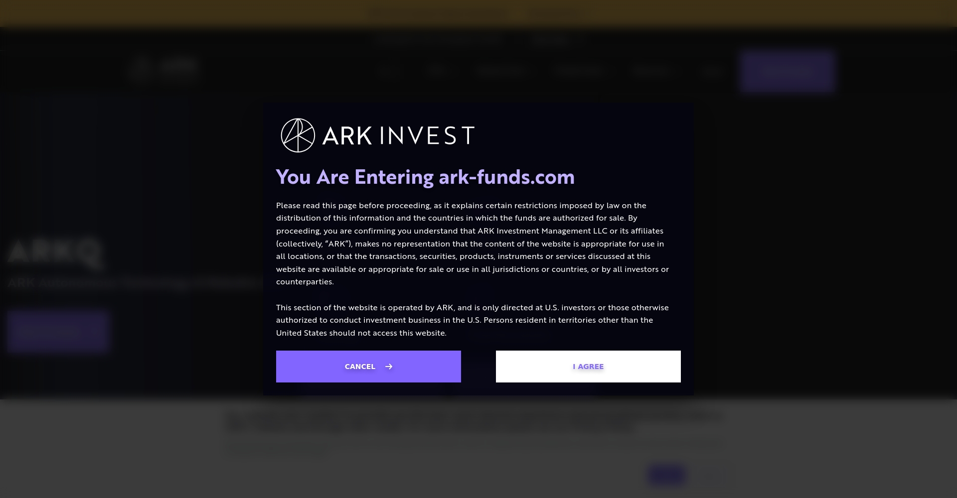 ARK自动化科技与机器人ETF官网