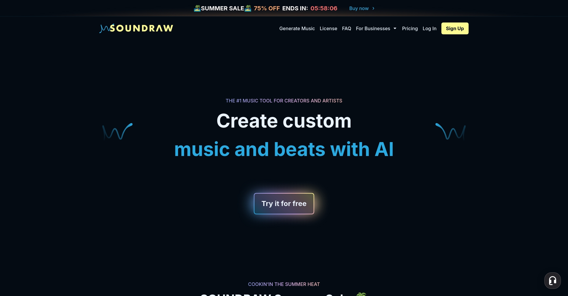 Soundraw AI音乐编辑页面