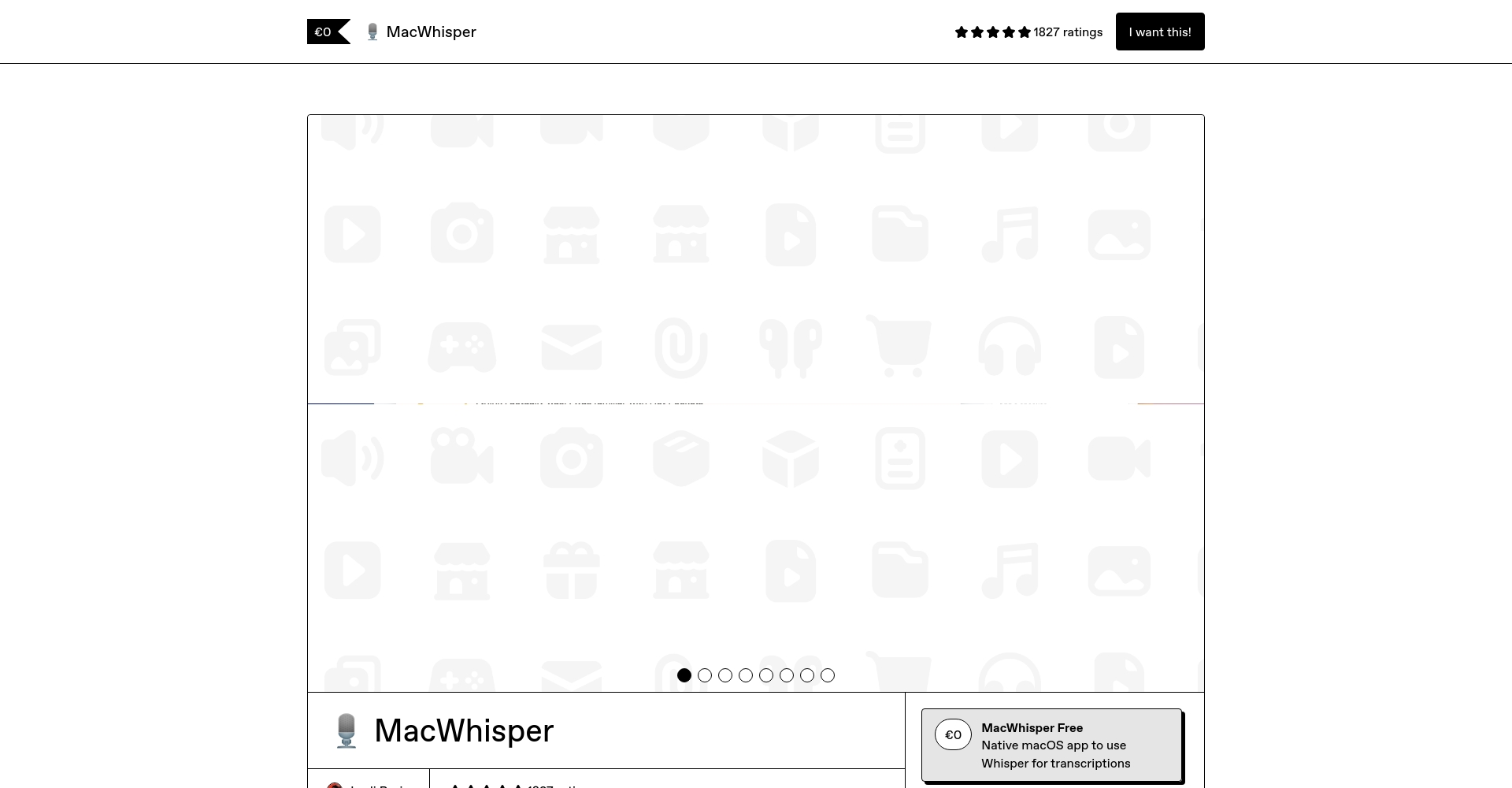 MacWhisper官网截图