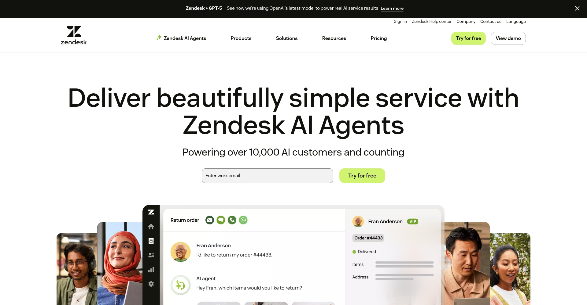 Zendesk工具主页