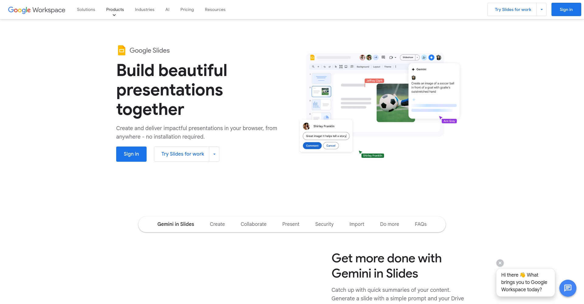 Google Slides团队协作