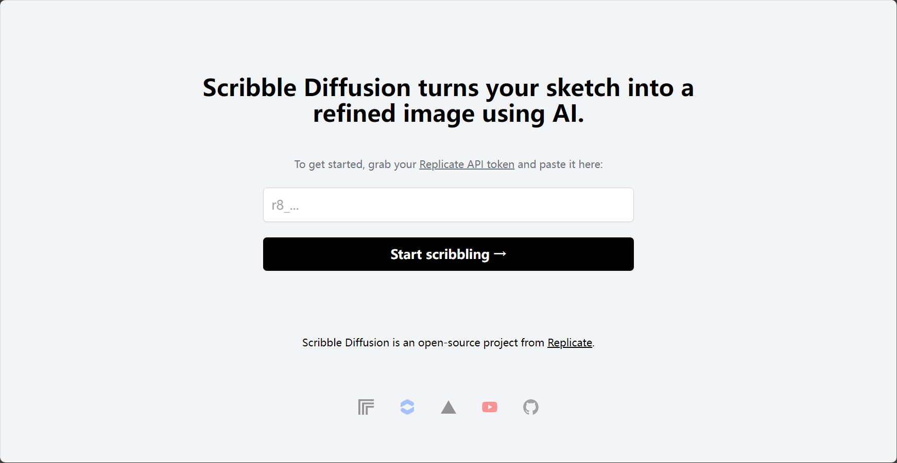 Scribble Diffusion官网界面