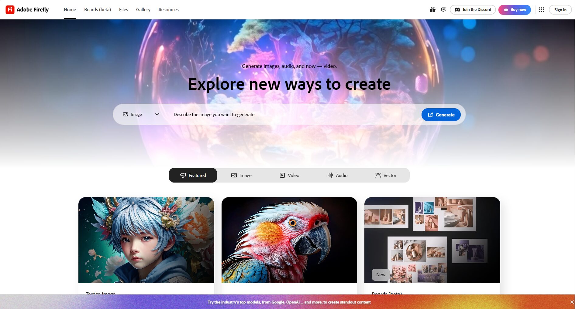 Adobe Firefly官方网站