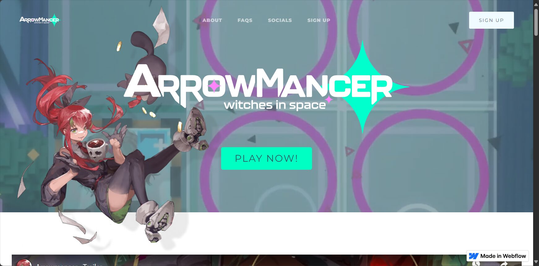 Arrowmancer游戏联动页面截图