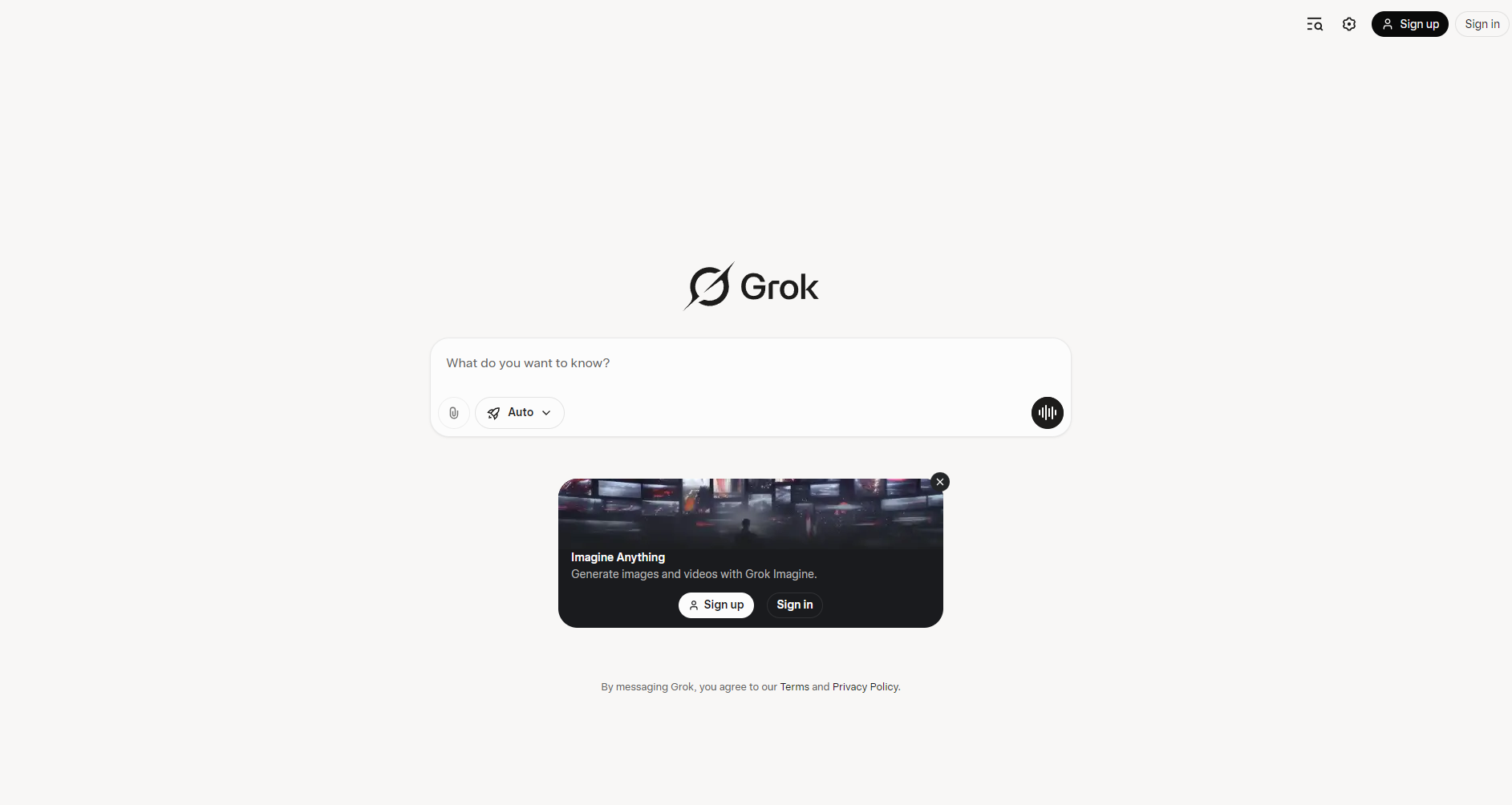 Grok官网截图