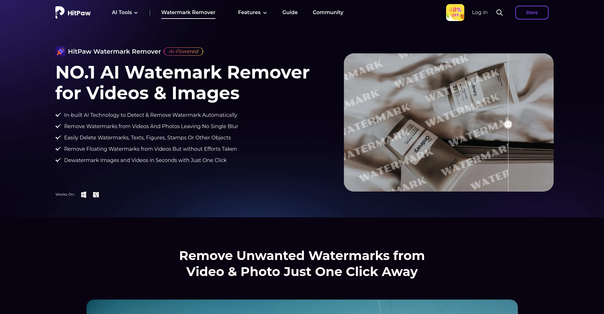 HitPaw Watermark Remover官网