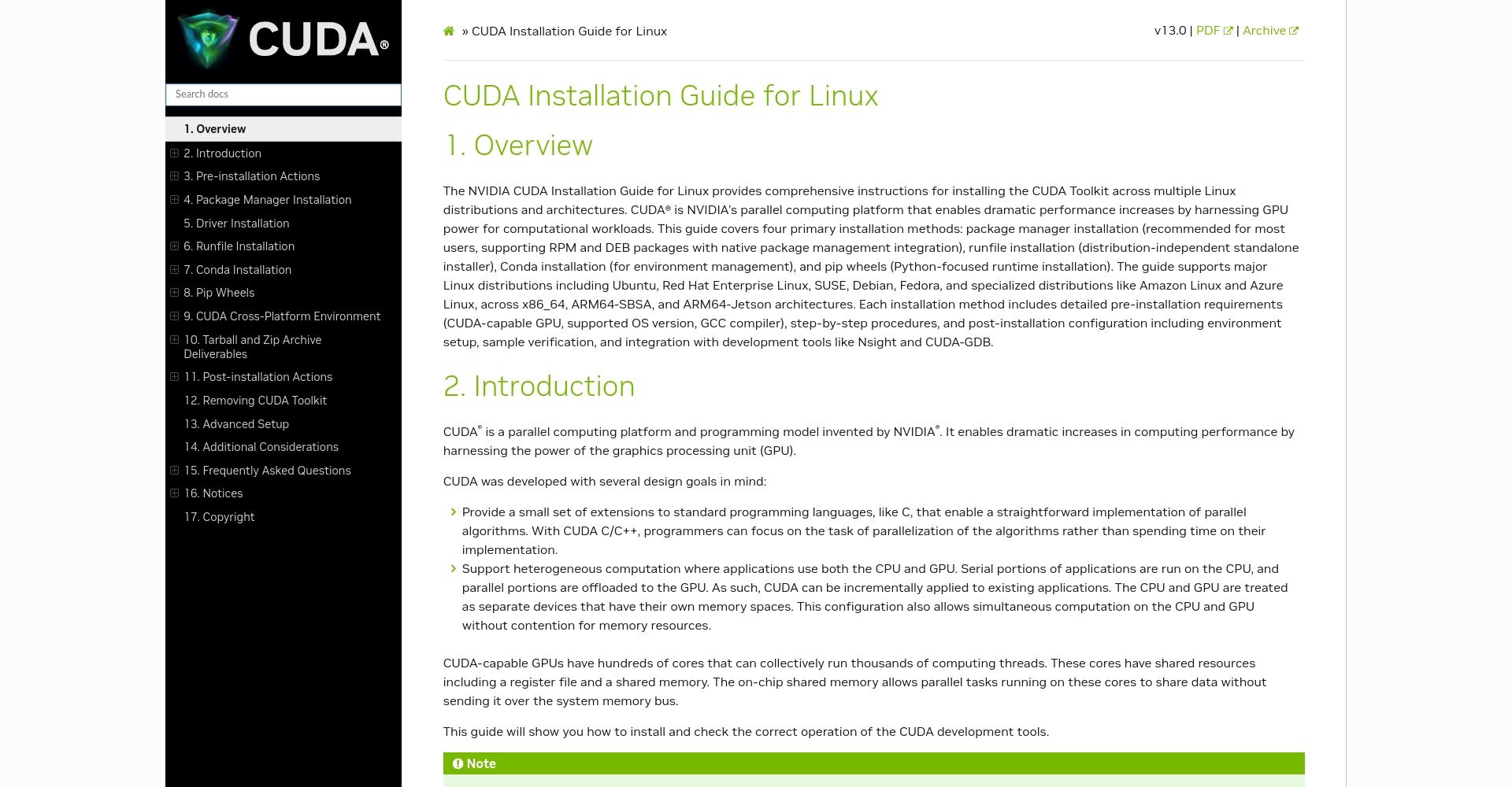 Linux 下 CUDA 安装流程