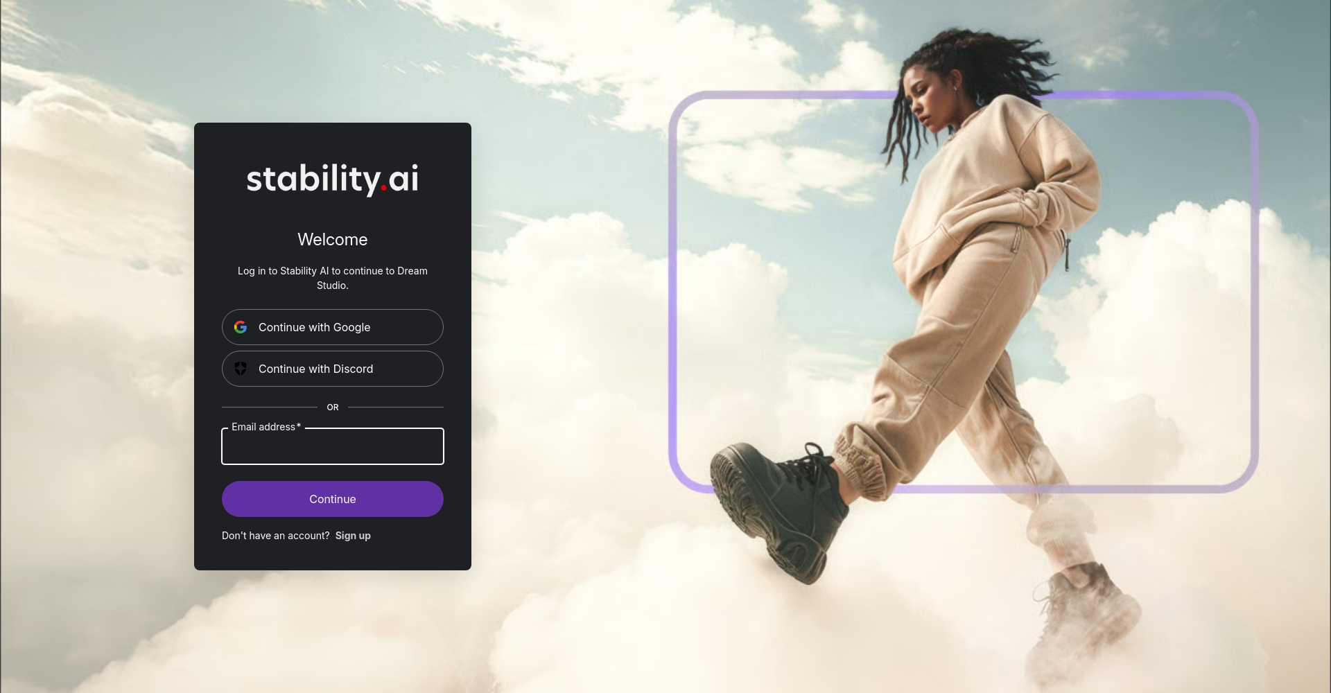DreamStudio Stable Diffusion网站截图