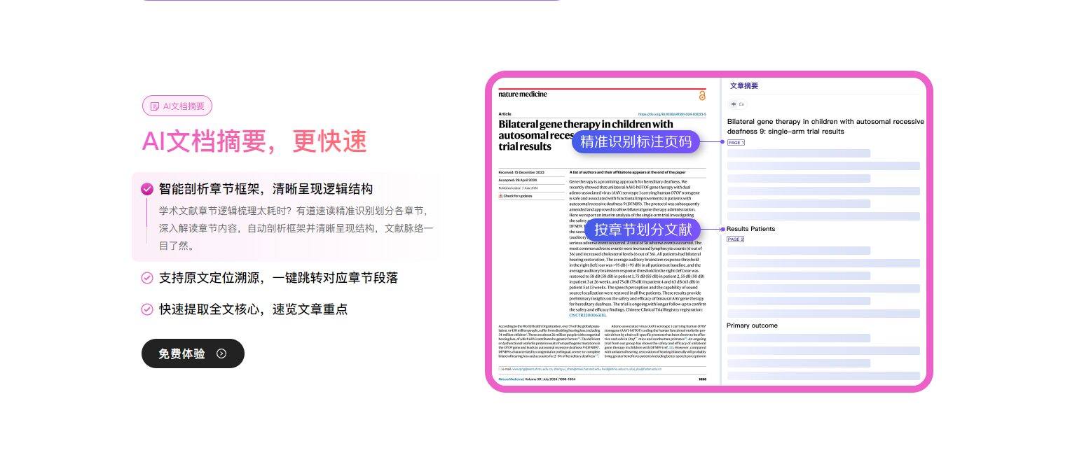 论文摘要功能
