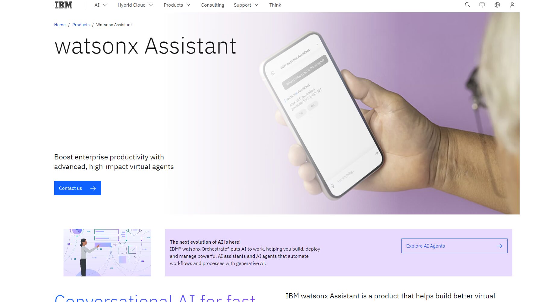 IBM Watson Assistant平台界面