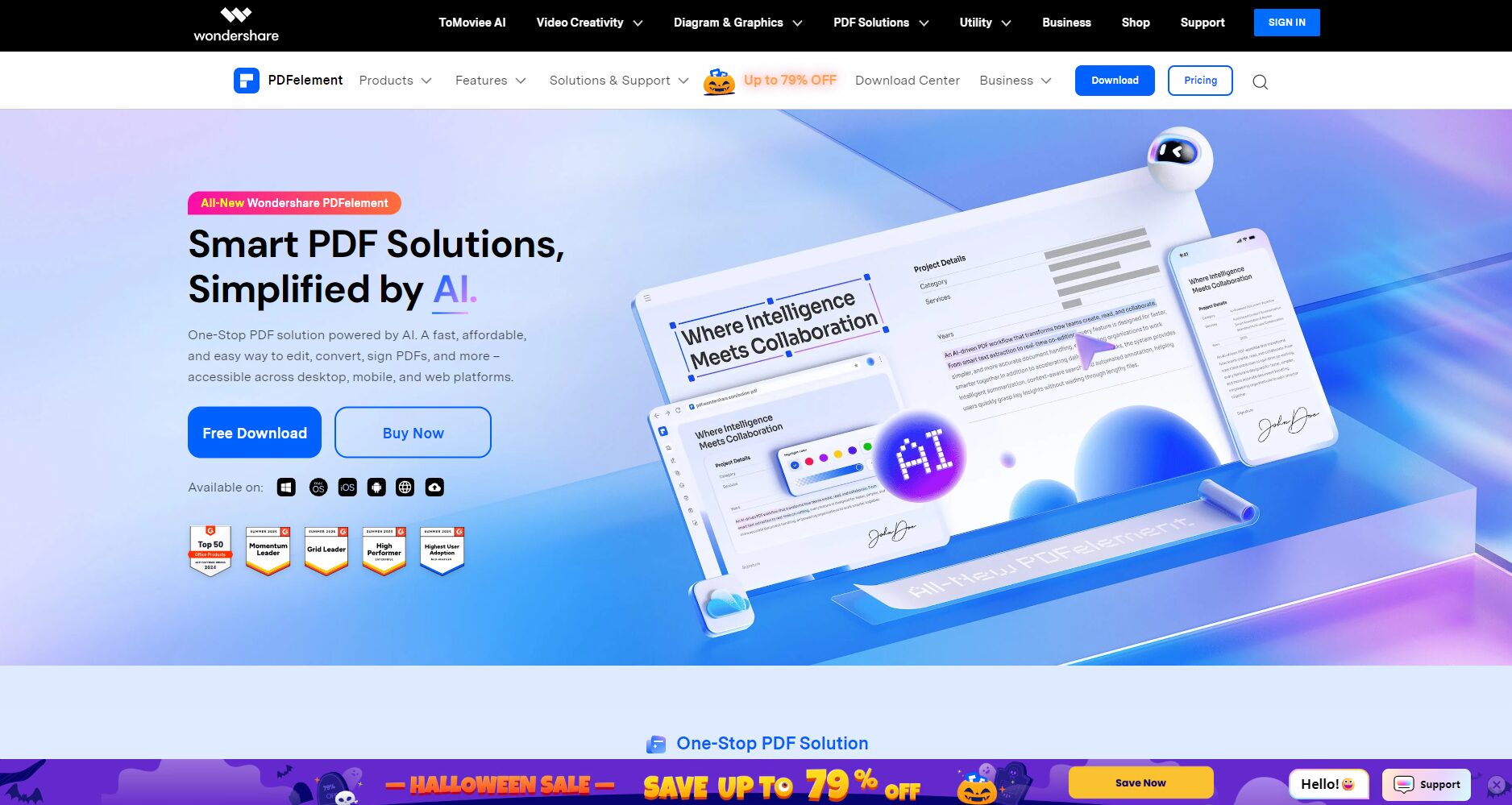 Wondershare PDFelement界面