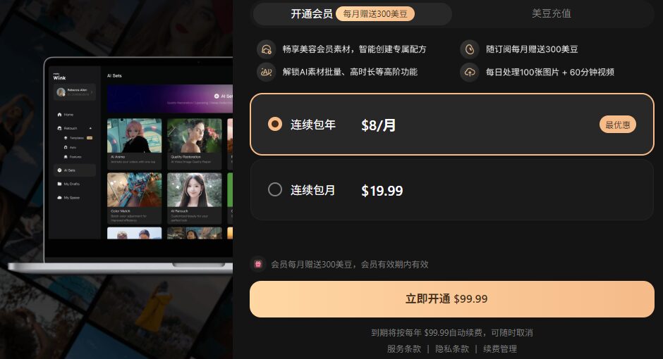 WinkStudio会员说明
