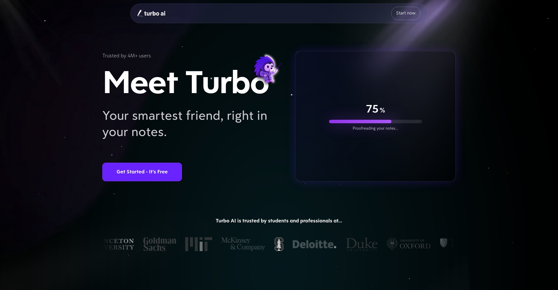 turbolearn 官网界面