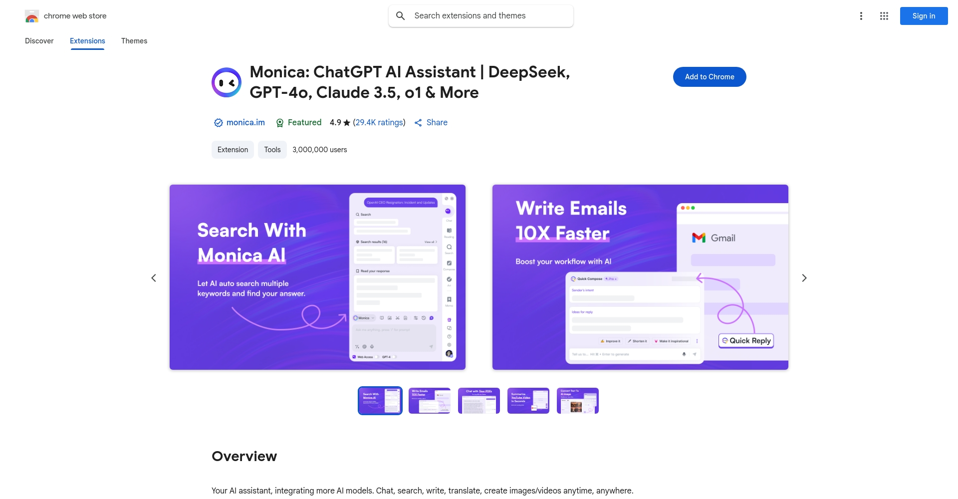 Chrome 插件界面截图