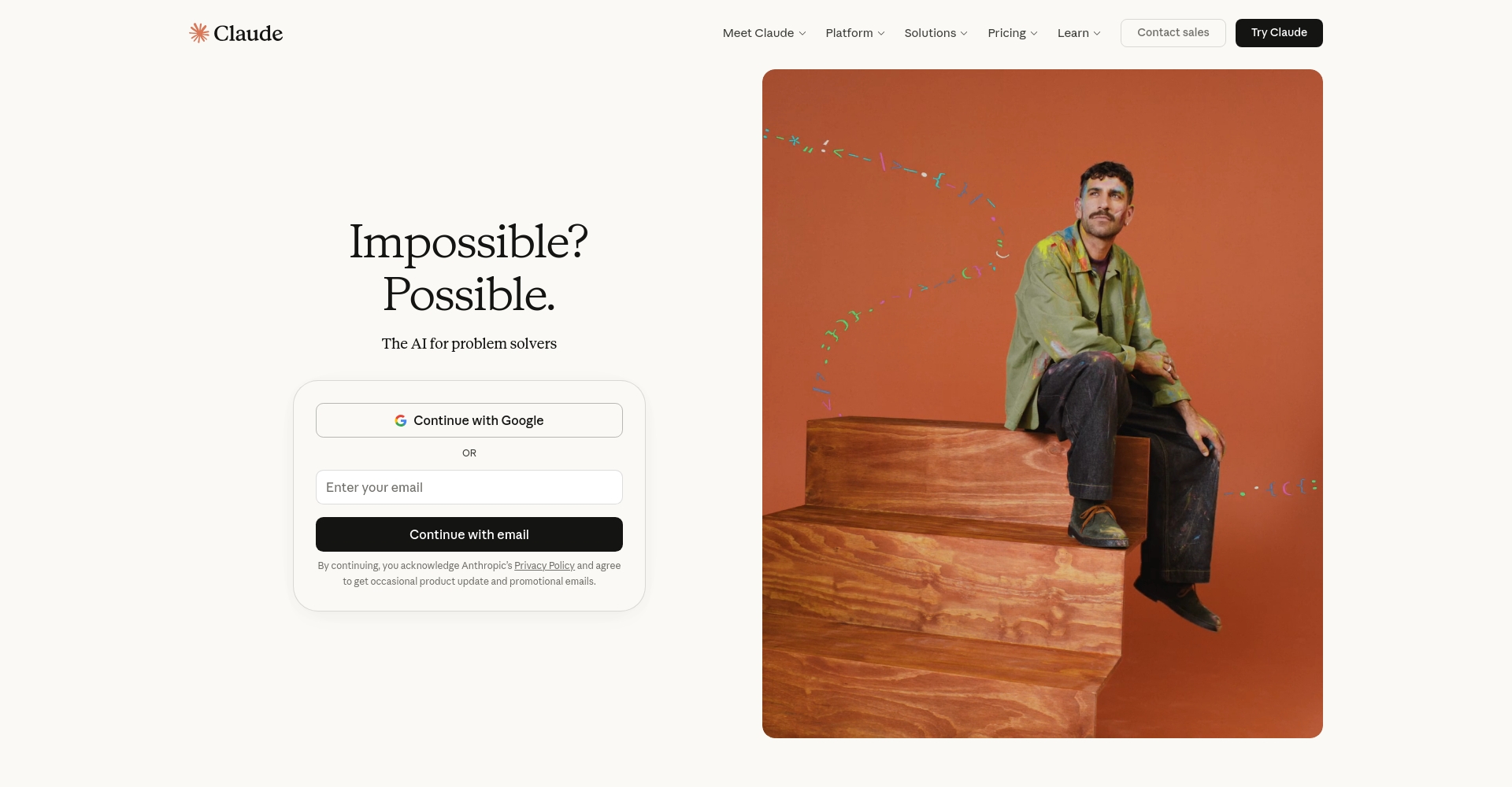 Claude 3 Sonnet官网截图